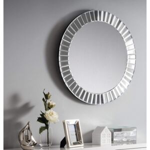 OGG115 - Oglinda 60 cm, pentru perete ornamentala dormitor, living, baie - Argintie