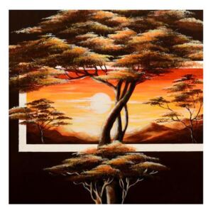 Tablou cu copaci în savana (Modern tablou, K011501K3030)