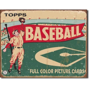 TOPPS - 1954 baseball Placă metalică, (41 x 32 cm)