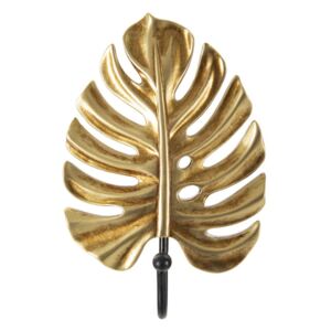 Suport pentru chei Leaf, rasina fier, auriu negru, 11X3.5X16 cm