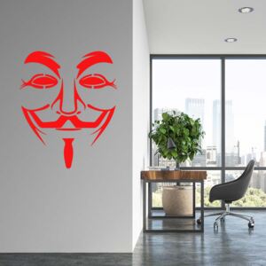 Anonymous - autocolant de perete Rosu deschis 50 x 65 cm