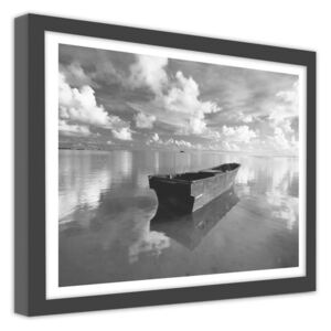 CARO Imagine în cadru - A Boat In The Clouds 40x30 cm Negru