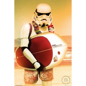 Stormtrooper - Surf Poster, (61 x 91,5 cm)