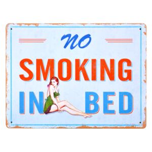 Etichetele metalice - Do not smoke in bed, 30x40 cm