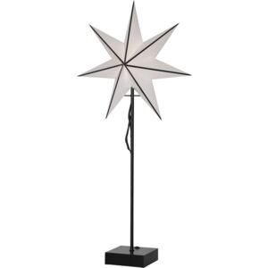 Stea luminoasă cu suport Best Season Astro, înălțime 74 cm, alb-negru