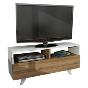 Masă TV cu aspect de lemn de nuc Novella