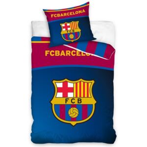 Lenjerie de pat FC Barcelona Belt, din bumbac, 140 x 200 cm, 70 x 90 cm
