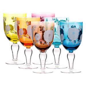 Pahare de vin, set 6 buc., 500 ml, mix de culori, GAIRA TIP 1