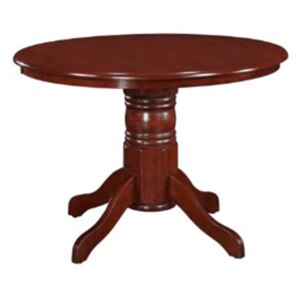 Masă de luat masa, rotundă, castanie, diametru 106 cm, TABLOS