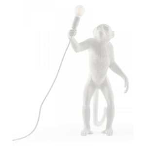Lampa alba 46×27,5cm The Monkey Standing Outdoor Version Seletti