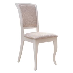 Set 2 scaune dining din lemn de fag Premier, cadru alb, textil Regent 03