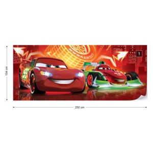 Fototapet - Disney Cars Vliesová tapeta - 250x104 cm