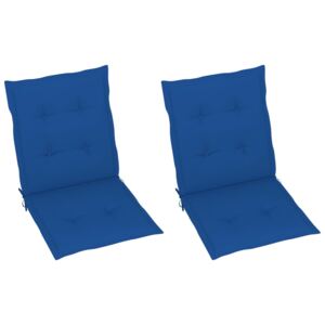 Perne scaun de grădină, 2 buc., albastru regal, 100 x 50 x 4 cm