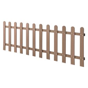 [neu.holz] Gard AAWP-99X2 WPC, 200 x 60 cm, lemn/plastic, maro