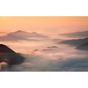 Fotografii artistice foggy morning in the mountains, fproject - Przemyslaw