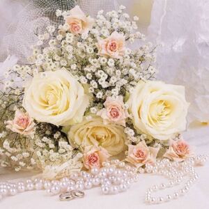Servetele Roses Pearls 33 cm