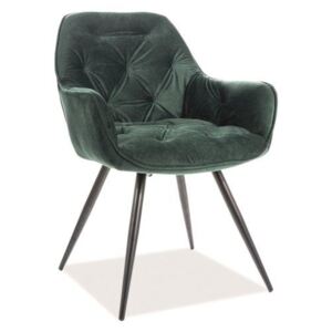 Scaun verde din catifea Cherry Velvet Chair | PRIMERA COLLECTION