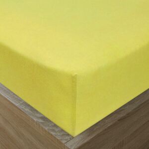 Goldea cearceafuri de pat din jersey cu elastic - verzui 90 x 200 cm