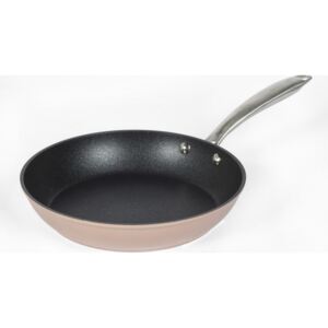Tigaie antiaderenta din aluminiu forjat metalic Salter, 24 cm, Champagne, 10 Ani Garantie