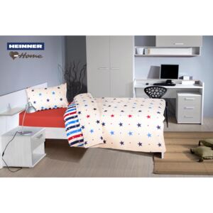 Lenjerie 2 piese single Heinner Home 100% bumbac Stars2