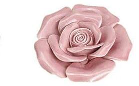 Deco trandafir roz 9x3x9 cm