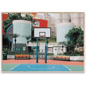 Poster cu rama stejar 30x40 cm Cities of Basketball 04 Paper Collective