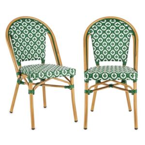 Blumfeldt Montbazin GR, scaun din aluminiu, stivuibil,din policarbonat, verde