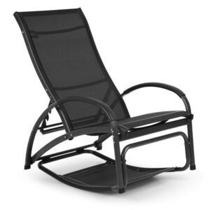 Blumfeldt Beverly Wood, leagăn de soare, scaun balansoar, aluminiu, negru