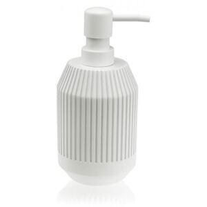 Dispenser alb din rasina 8x17 cm White Soap Versa Home