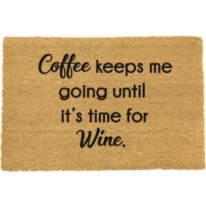 Covor intrare Artsy Doormats Coffee Keeps Me Going, 40 x 60 cm