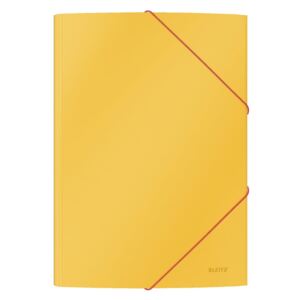 Set 6 dosare de birou cu înveliș moale Leitz Cosy, A4, galben