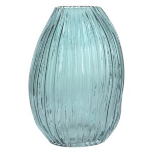 Vaza din sticlă Sidney, albastra 18x16x25 cm