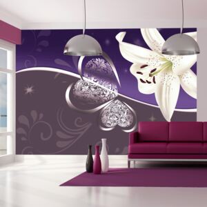 Fototapet - Lily in shades of violet 100x70 cm