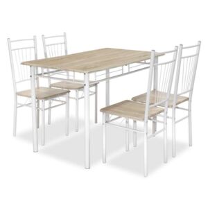 Set masă cu 4 scaune Roza White Sonoma