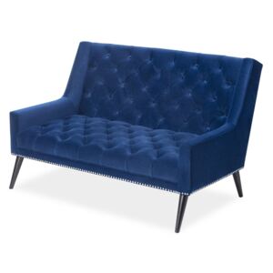 Canapea din catifea albastra Richmond Sofa Kaster Marine Blue Velvet