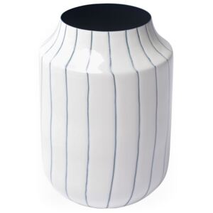 Vaza alb/negru din metal 20 cm Fynn Zago