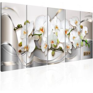 Tablou pe pânză - Blooming Orchids 200x80 cm