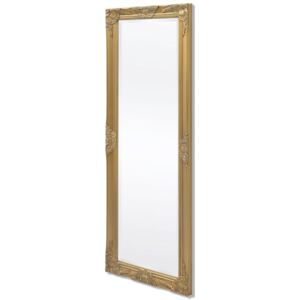 Oglindă verticală în stil baroc 140 x 50 cm auriu