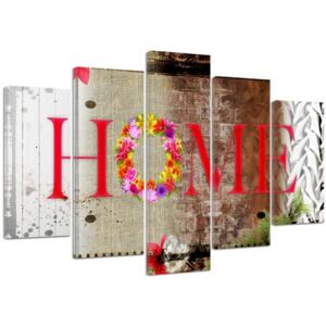 CARO Tablou pe pânză - Home - Flowers 100x70 cm