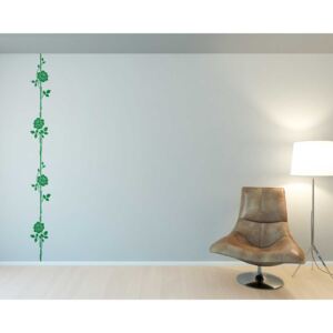 Climbing Rose - autocolant de perete Verde deschis 40 x 100 cm