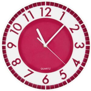 Ceas de perete: Modern (roșu) - 30 cm