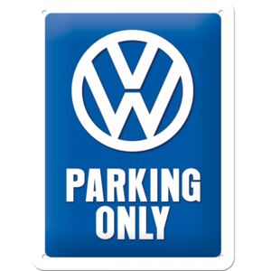 Placă metalică: VW Parking Only - 20x15 cm