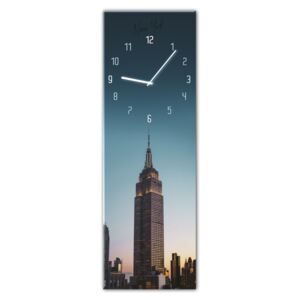 Styler Ceas de perete din sticlă - Manhattan | Dimensiuni: 20x60 cm