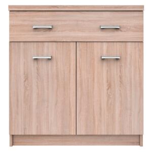Comoda cu sertar si 2 usi stejar sonoma Top Mix, 80x33x85 cm