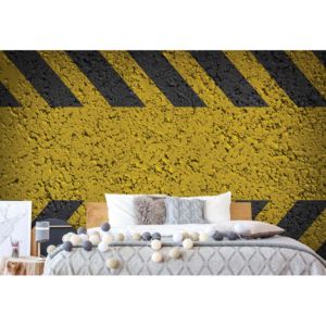 Fototapet - Yellow Road Markings Grunge Vliesová tapeta - 254x184 cm