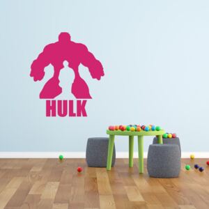 GLIX Avengers Hulk - autocolant de perete Roz 90x60 cm