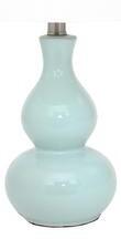 Lampă de masă Sara, ceramica, turcoaz/alb, 58 x 30 x 30 cm