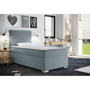 Pat tapitat boxspring RENATA + topper, 70x200, sawana pik honey 72, stanga
