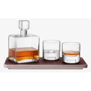Set pentru whisky cu tavă de frasin cu furnir de plută - LSA International