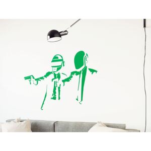 GLIX Banksy "Daft Fiction" - autocolant de perete Verde deschis 100 x 60 cm